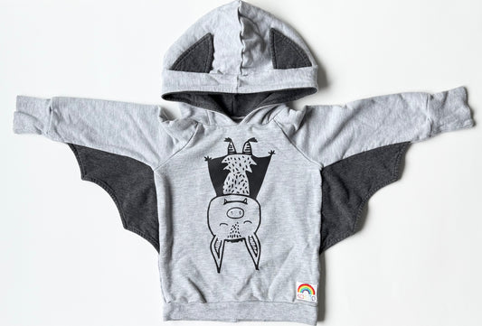 Kakito Grey Bat Sweater (2T)