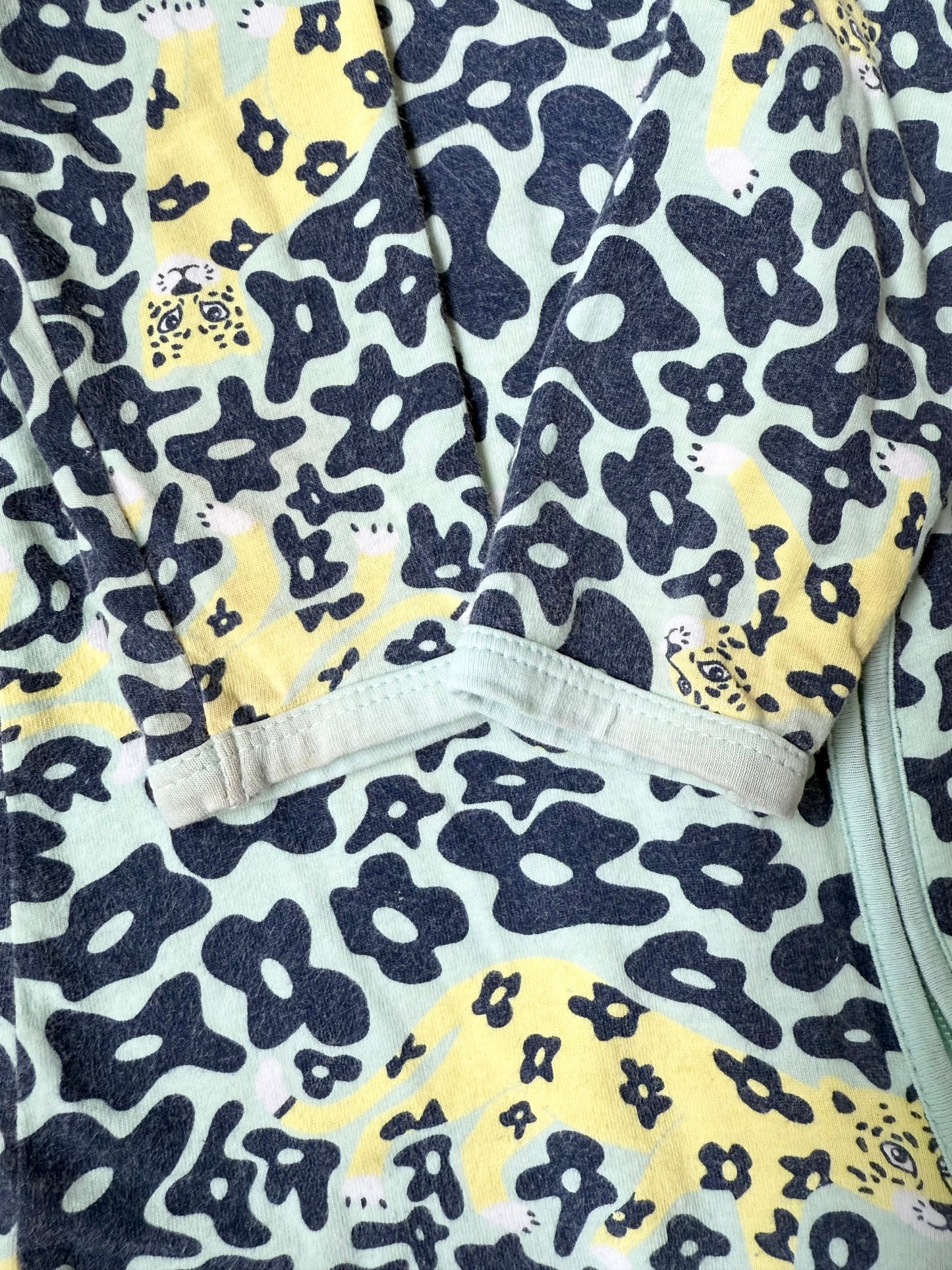 Bonds Wondersuit Blue Cheetahs Sleeper Romper (12-18 Months)
