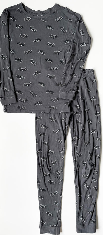 Petit Lem Grey & Black Bats Two Peice PJ Set (14 Years)