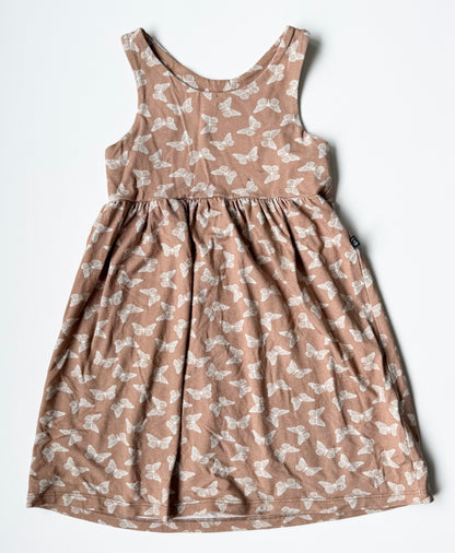 Lou & Bear Brown Butterfly Tank Dress (5/6 Years)