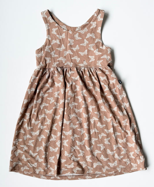 Lou & Bear Brown Butterfly Tank Dress (5/6 Years)