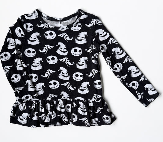 Posh Peanut x Disney The Nightmare Before Christmas Peplum Long Sleeve (3T-4T)