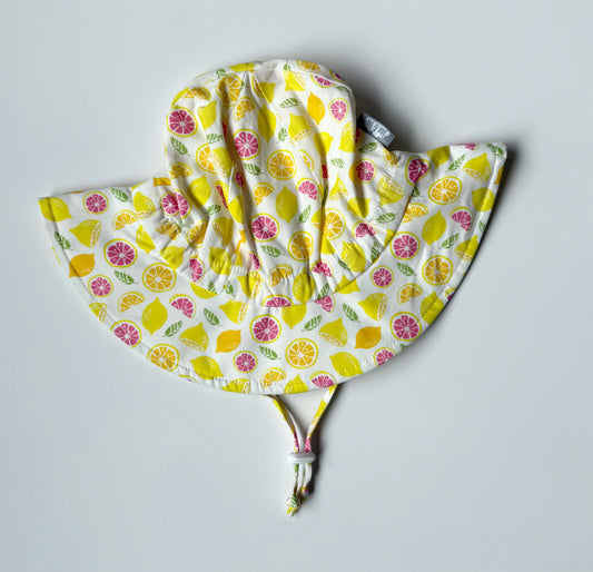 Jan & Jul Yellow Lemons Sun Hat (6-24 Months)