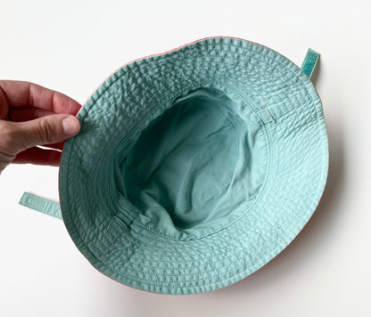 Patagonia Blue & Pink Reversible Sun Bucket Hat (12-24 Months)