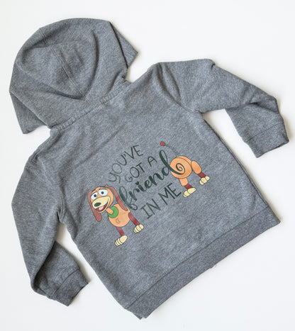 Circo x Disney Grey Toy Story Slinky “You’ve Got A Friend In Me” Zip Up Hoodie (3T)
