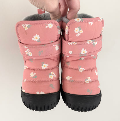 Jan & Jul Insulated Pink Floral Short Ankle Boots (10)