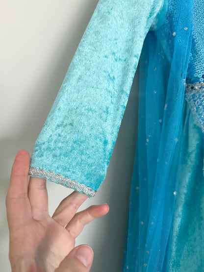 Blue Ice Queen Sparkle Costume Dress (3T)