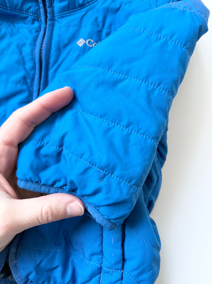 Columbia Blue Quilted & Fleece Woodland Animals Reversible Jacket (2T)