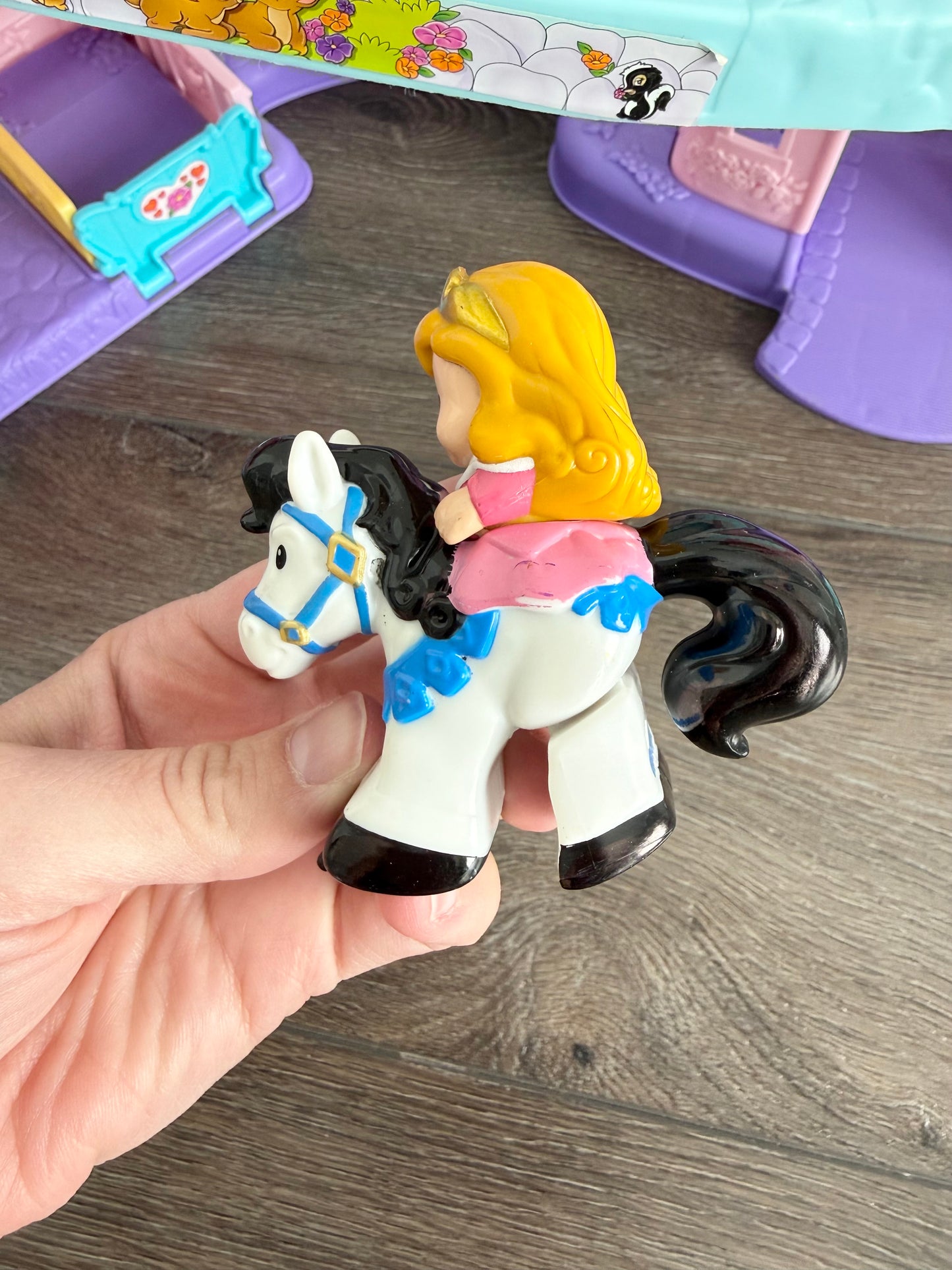 Fisher-Price Little People Disney Princess Klip Klop Castle & Aurora Horse #1
