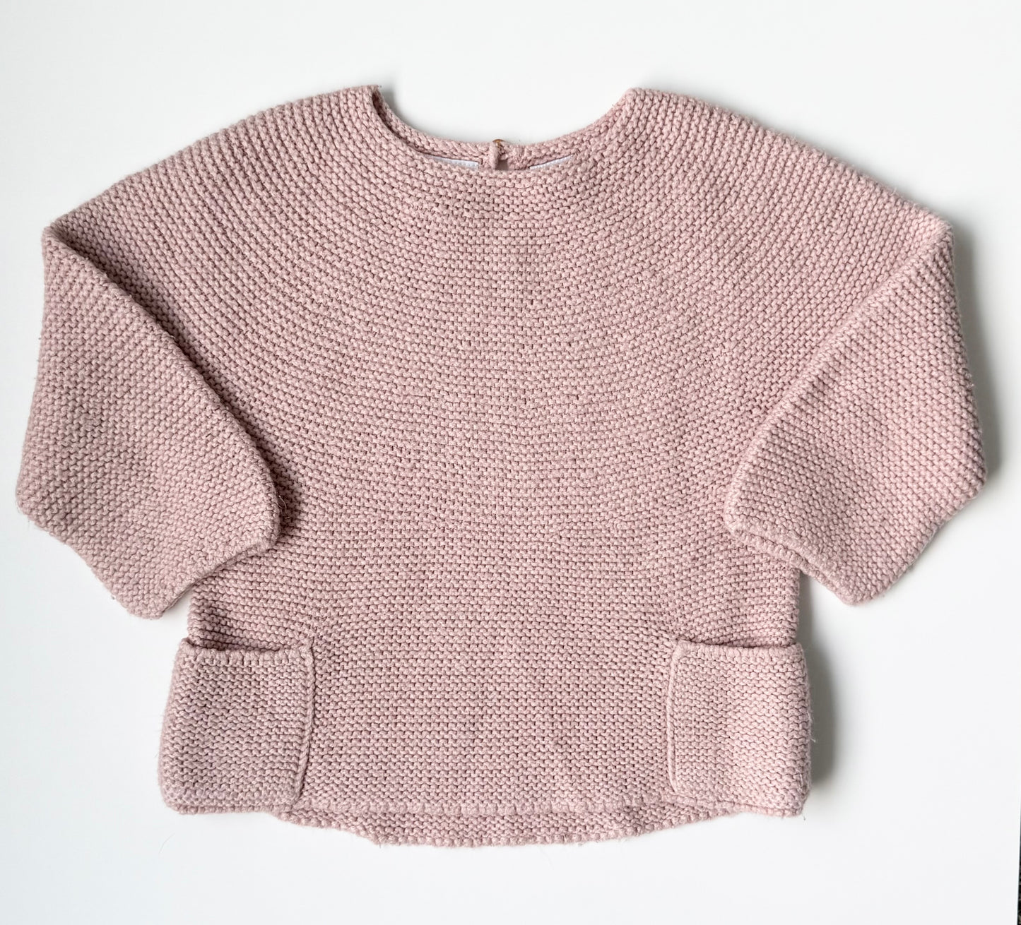 Zara Pink Knit Front Pockets Sweater (18-24 Months)