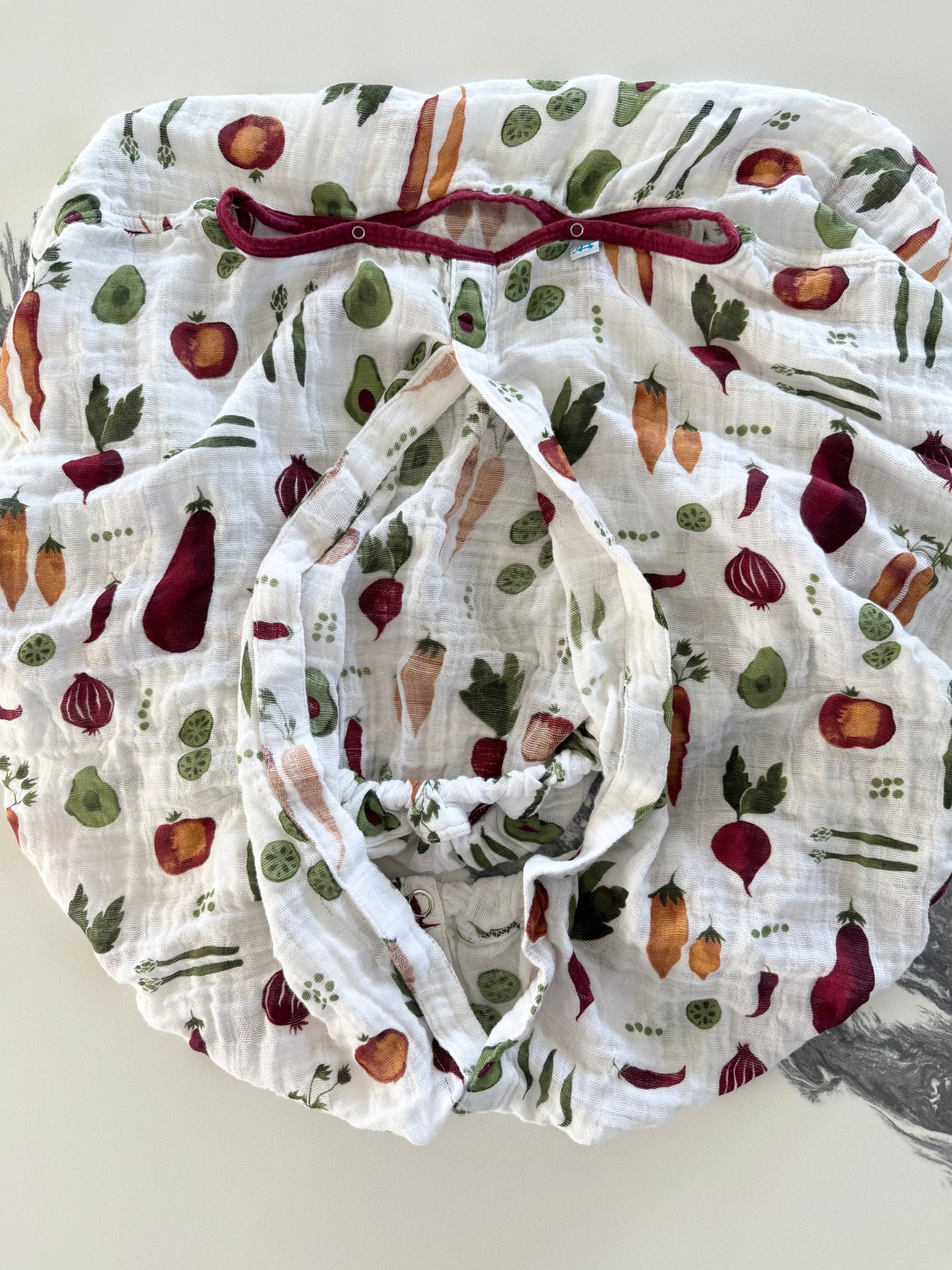 Little Unicorn Veggies Muslin Car Seat Canopy