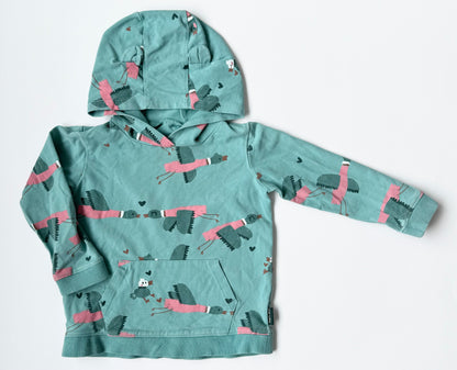 Souris Mini Green Ducks Hoodie (12-18 Months)