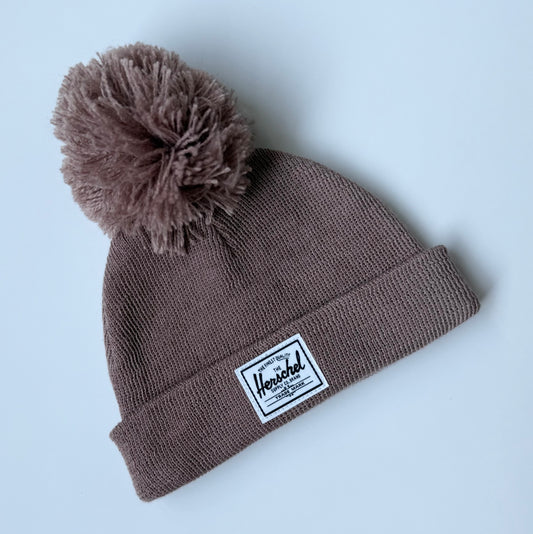 Herschel Dusty Rose Pom Beanie (0-6 Months)