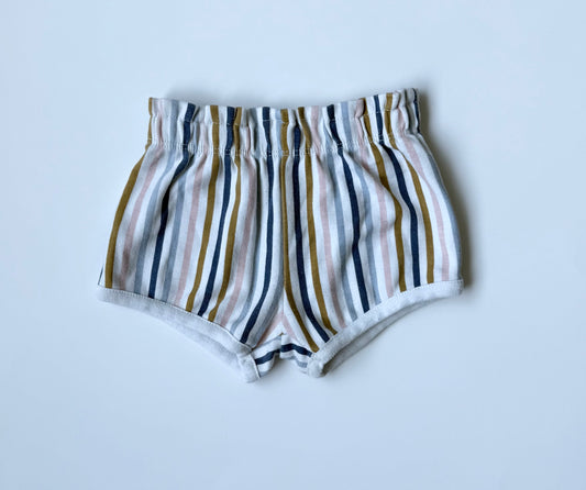 PL Baby Blue & Pink Stripped Shorts (9 Months)