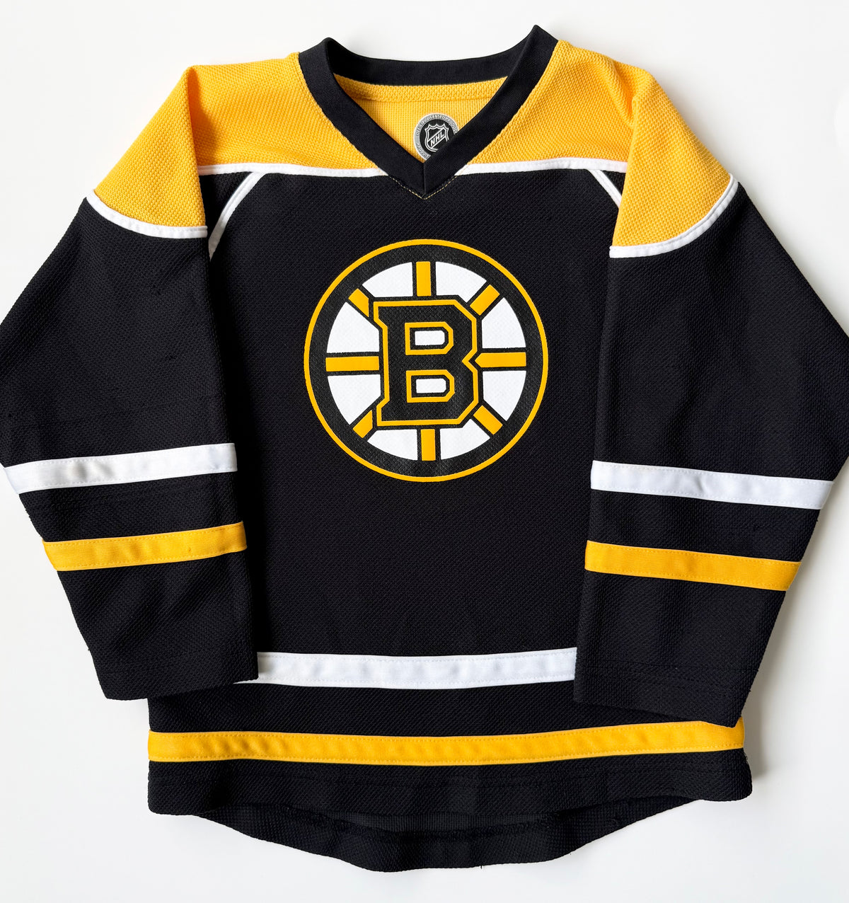 NHL Boston Bruins Hockey Black & Yellow Jersey (6-7 Years)