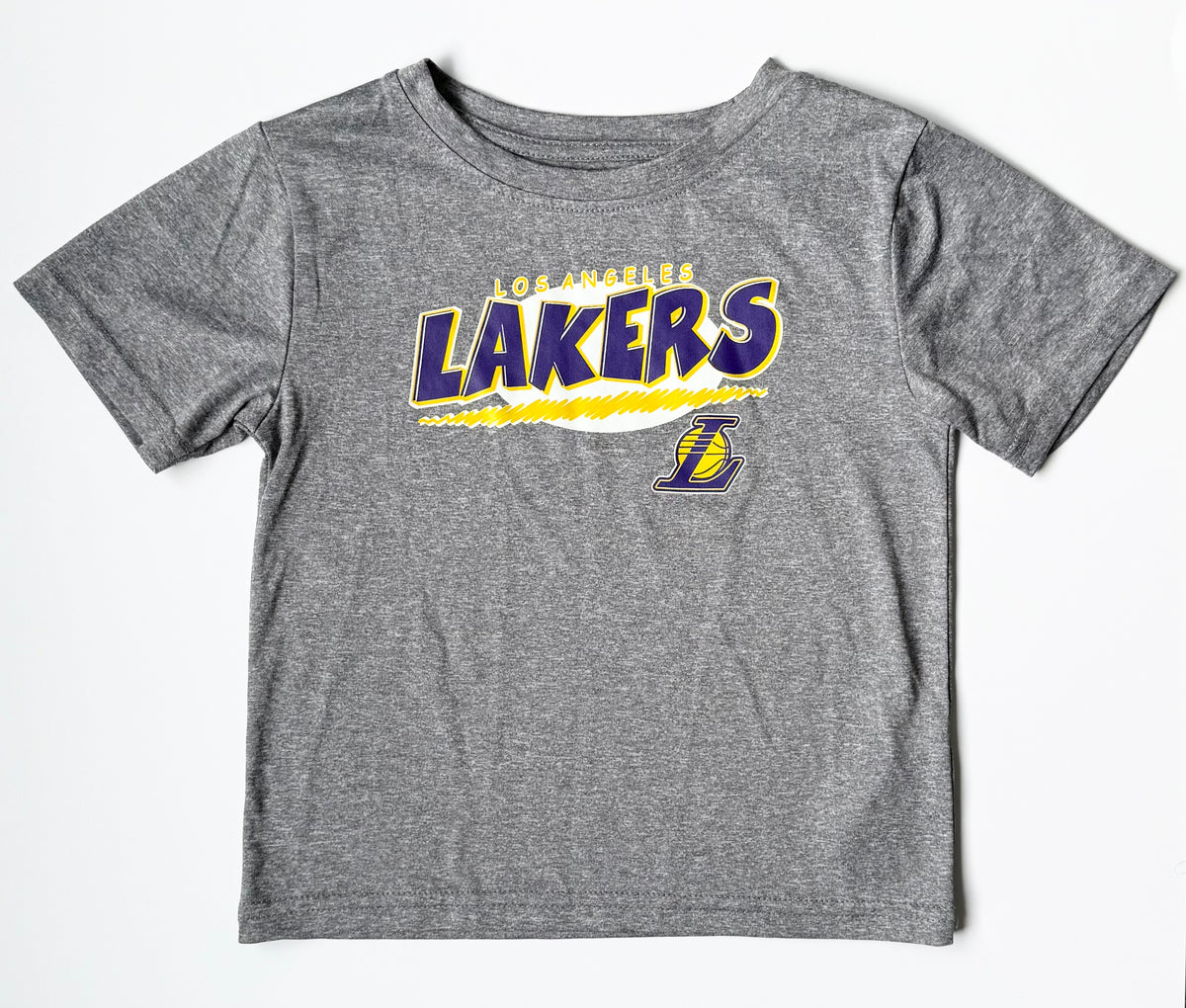 NBA Los Angeles Lakers Basketball Grey T-Shirt (4T)