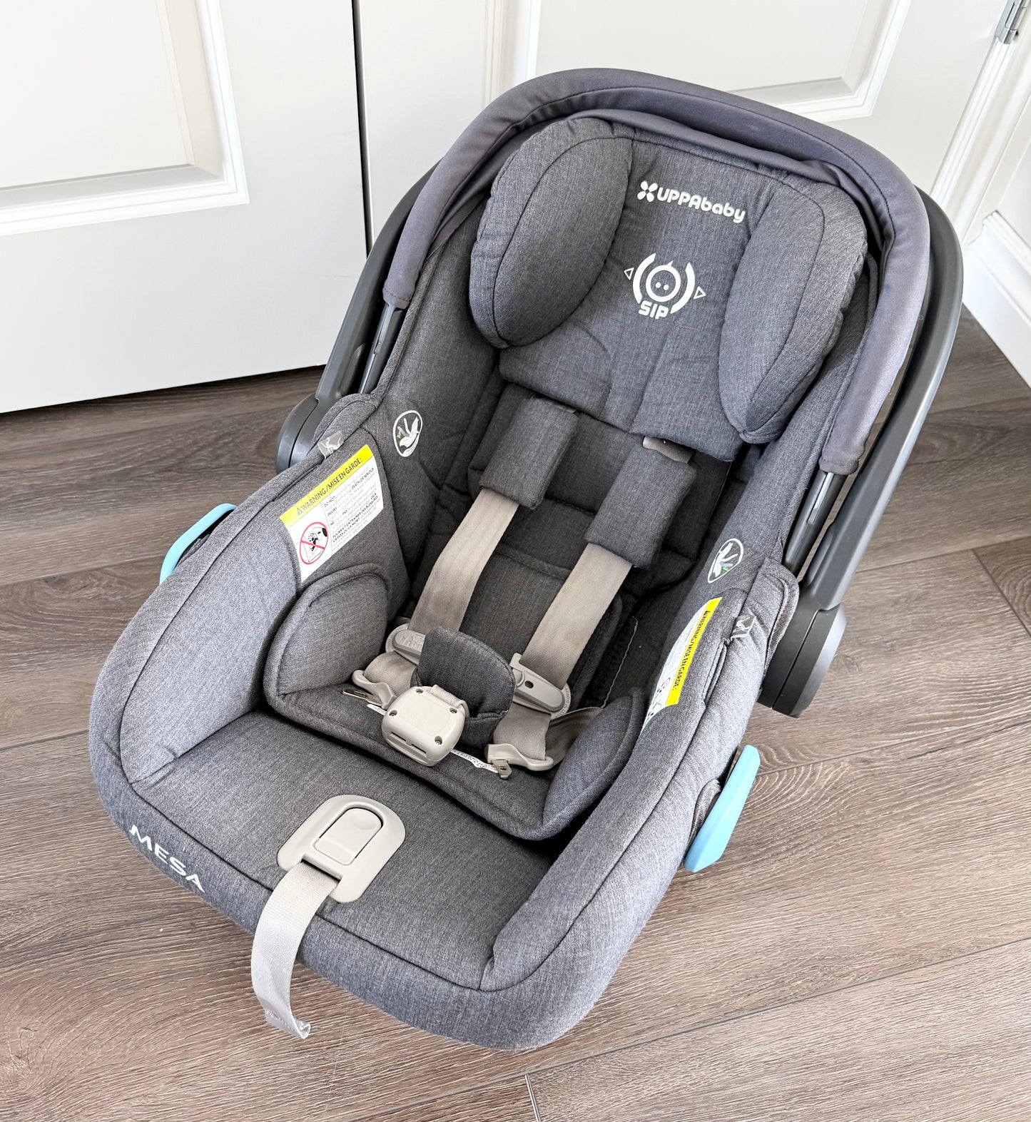 Uppababy Mesa V2 Infant Car Seat in Greyson & Travel Bag