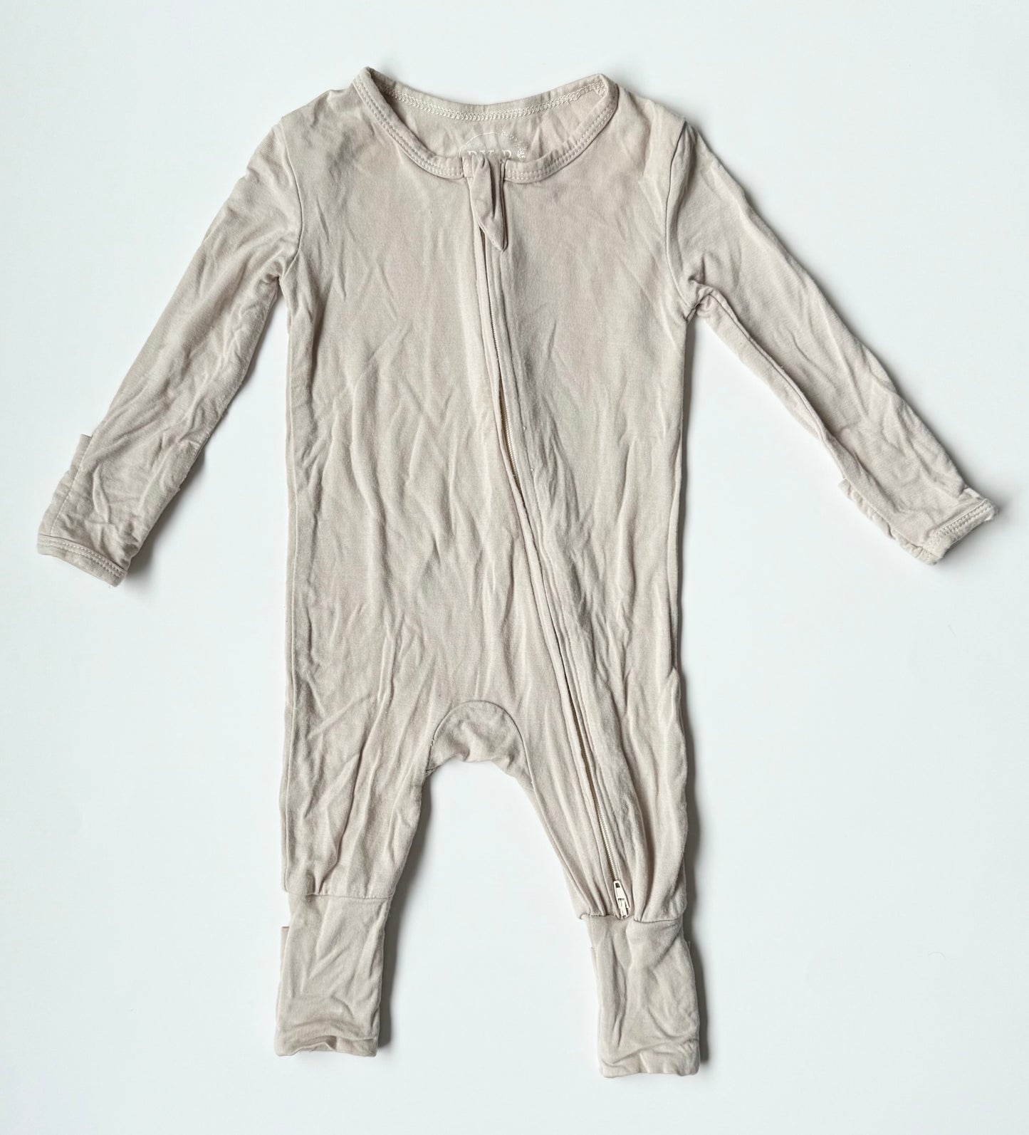 Ry & P Light Tan Sleeper Romper (3-6 Months)