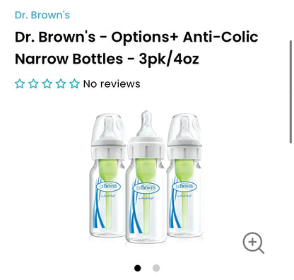 Dr. Browns Glass 4oz Bottles & Accessories