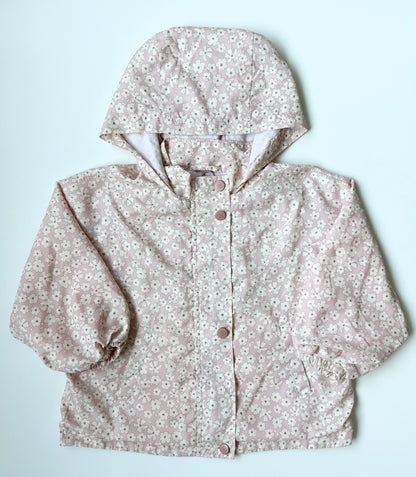 Zara Light Pink & Dainty Floral Windbreaker (18-24 Months)