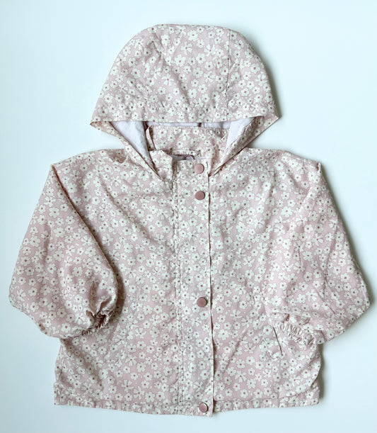 Zara Light Pink & Dainty Floral Windbreaker (18-24 Months)