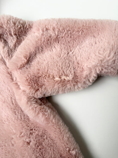 Souris Mini Pink Furry Bunting Suit (3-6 Months)