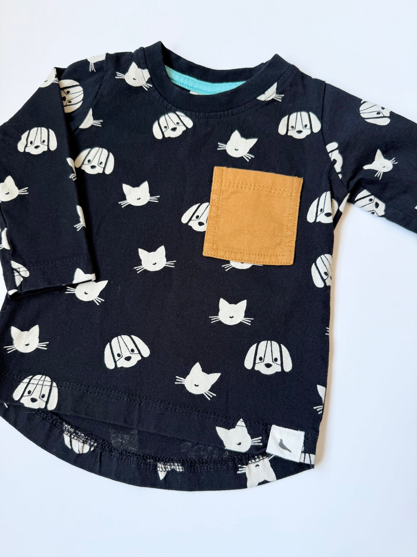Turtledove London Black Dogs & Cats Long Sleeve (0-6 Months)
