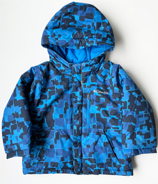 Columbia Lightning Lift Blue Patterned Winter Jacket (2T)