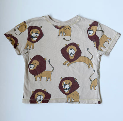 Zara Beige Lions T-Shirt (18-24 Months)
