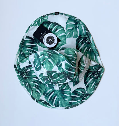 Honeysuckle Swim Tropical Leaves Sun Hat - New (1-3 Years)
