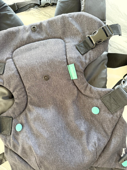 Infantino Flip Advance 4-In-1 Convertible Baby Carrier in Black Denim