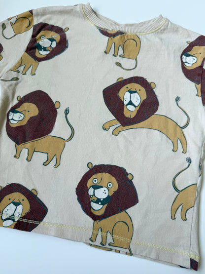 Zara Beige Lions T-Shirt (18-24 Months)