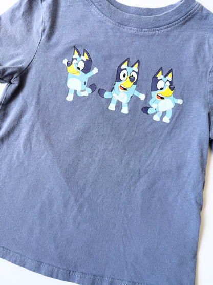 Bluey Blue Dancing T-Shirt (4T)