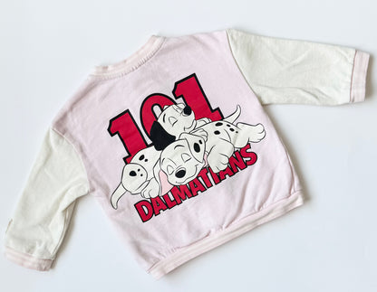 H&M x Disney Light Pink 101 Dalmatians Bomber Sweater (9-12 Months)