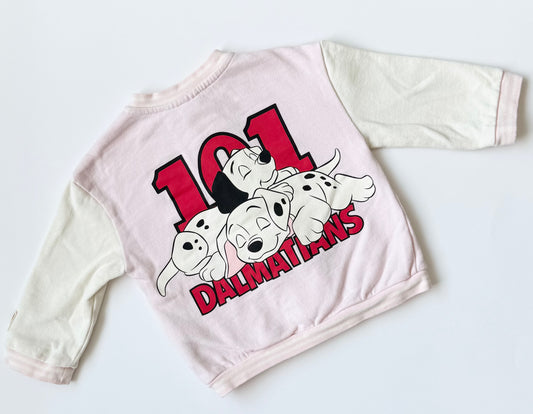H&M x Disney Light Pink 101 Dalmatians Bomber Sweater (9-12 Months)