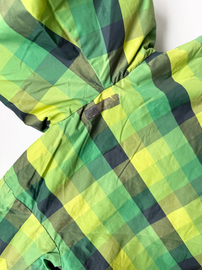 The North Face Perrito Grey & Green Plaid Reversible Jacket (3T)
