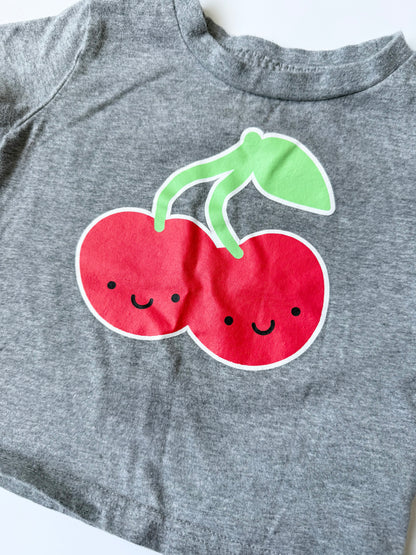 Whistle & Flute Grey Cherries T-Shirt (12-18 Months)