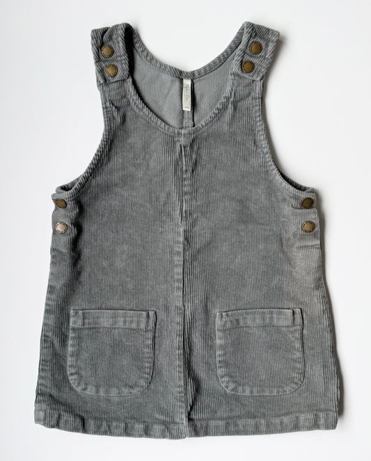 Rylee & Cru Odette Grey Blue Corduroy Skirtall (4-5 Years)
