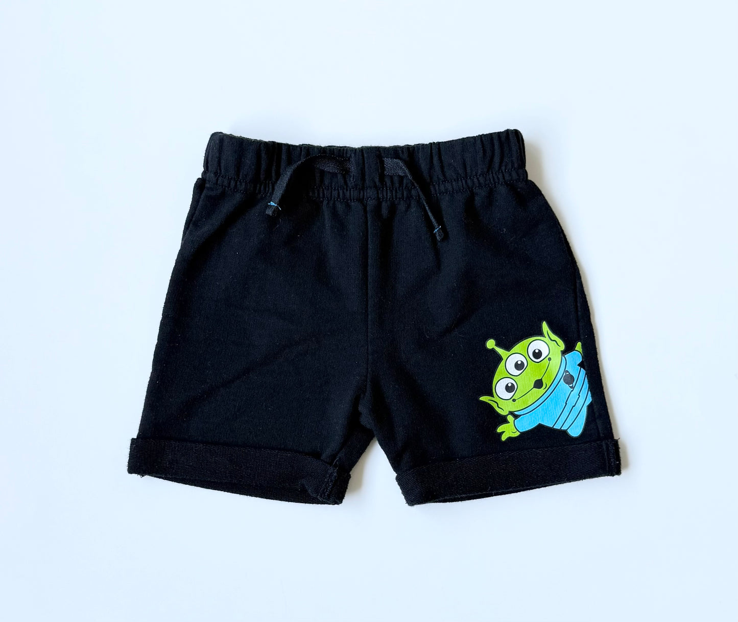 Disney x Pixar Toy Story Alien Black Shorts (3-6 Months)