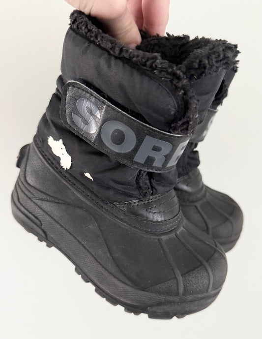Sorel Black Snow Commander Winter Boots (9)