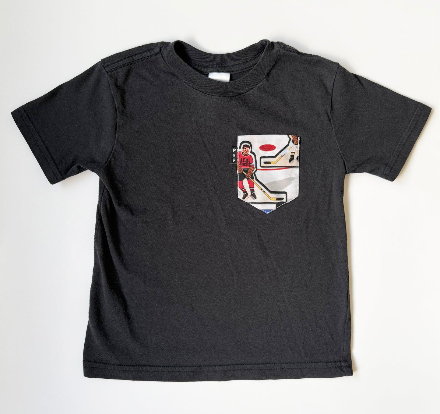 Poches & Fils Black Hockey Pocket T-Shirt (4T)