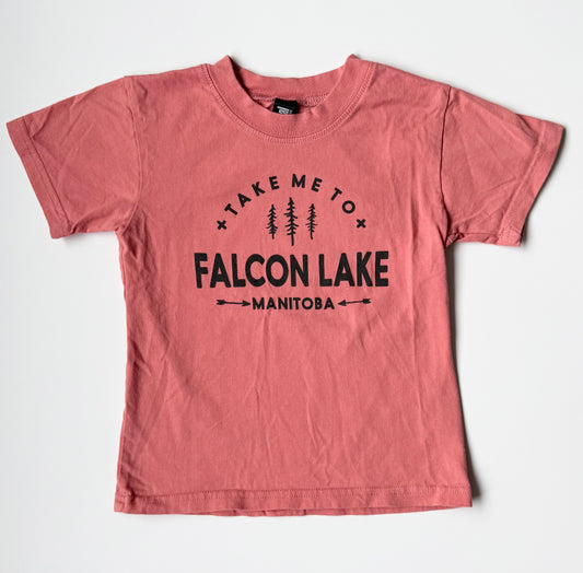 Take Me To Falcon Lake Coral T-Shirt (4/5 Years)