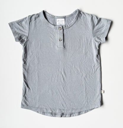 Jax & Lennon Light Grey Button Front T-Shirt (2/3 Years)