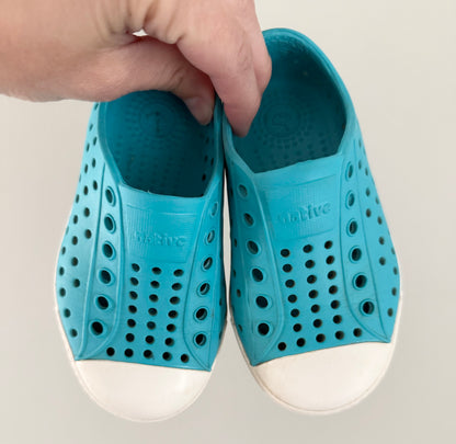 Native Turquoise Blue Jefferson Slip Ons (C7)