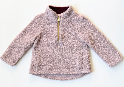 Old Navy Purple Sherpa 1/4 Zip Up (2T)