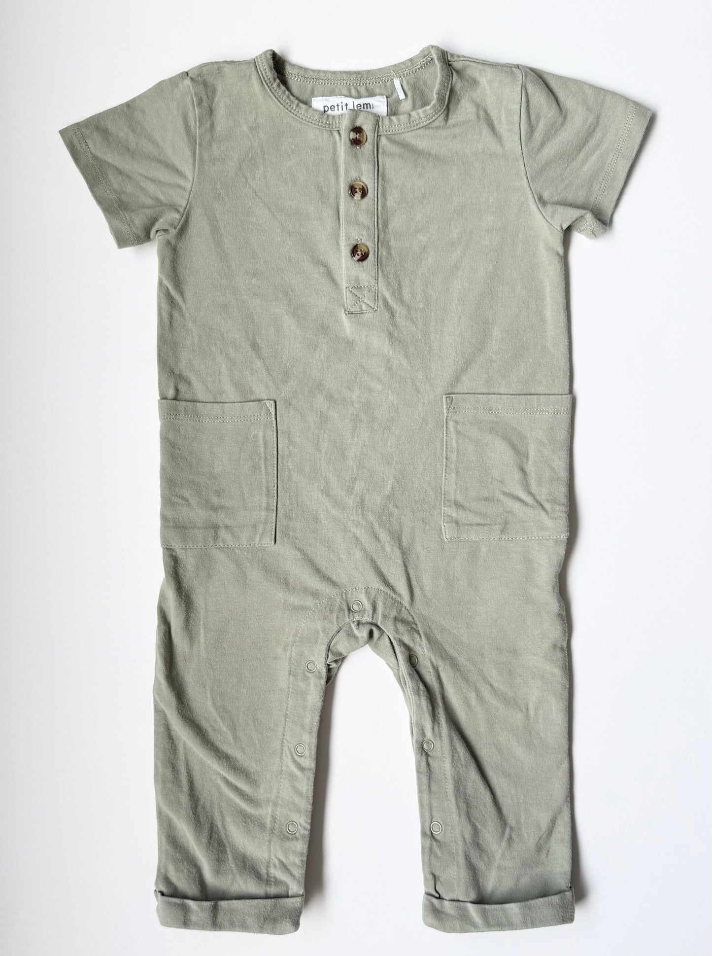 Petit Lem Green T-Shirt Jumpsuit (12 Months)