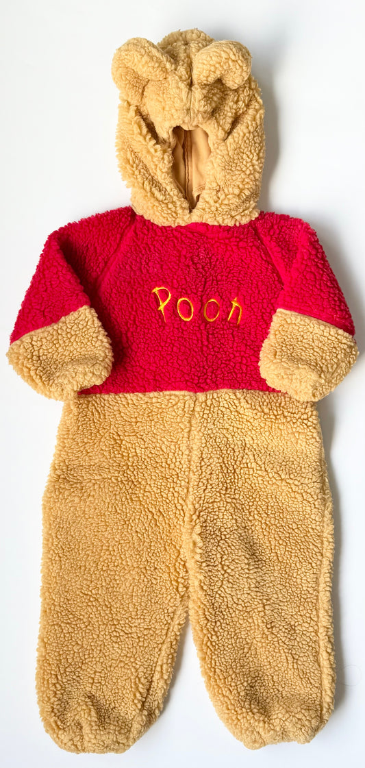 Vintage/Y2K Walt Disney World Kids Sherpa Winnie the Pooh Costume (2-4 Years)