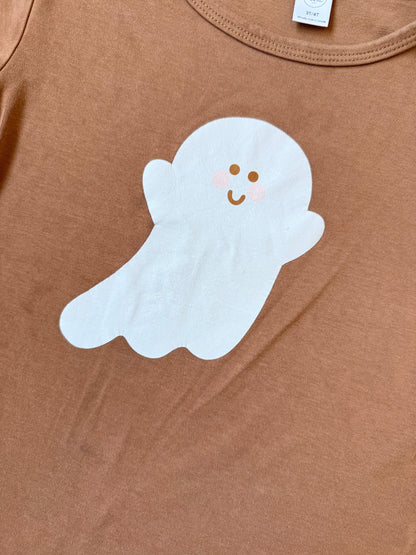Little & Lively Brown Friendly Ghost T-Shirt (3T/4T)
