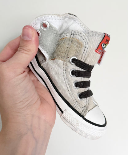 Converse x Dr. Seuss Grey Green Eggs & Ham High Top Stretch Lace & Velcro Sneakers (4)