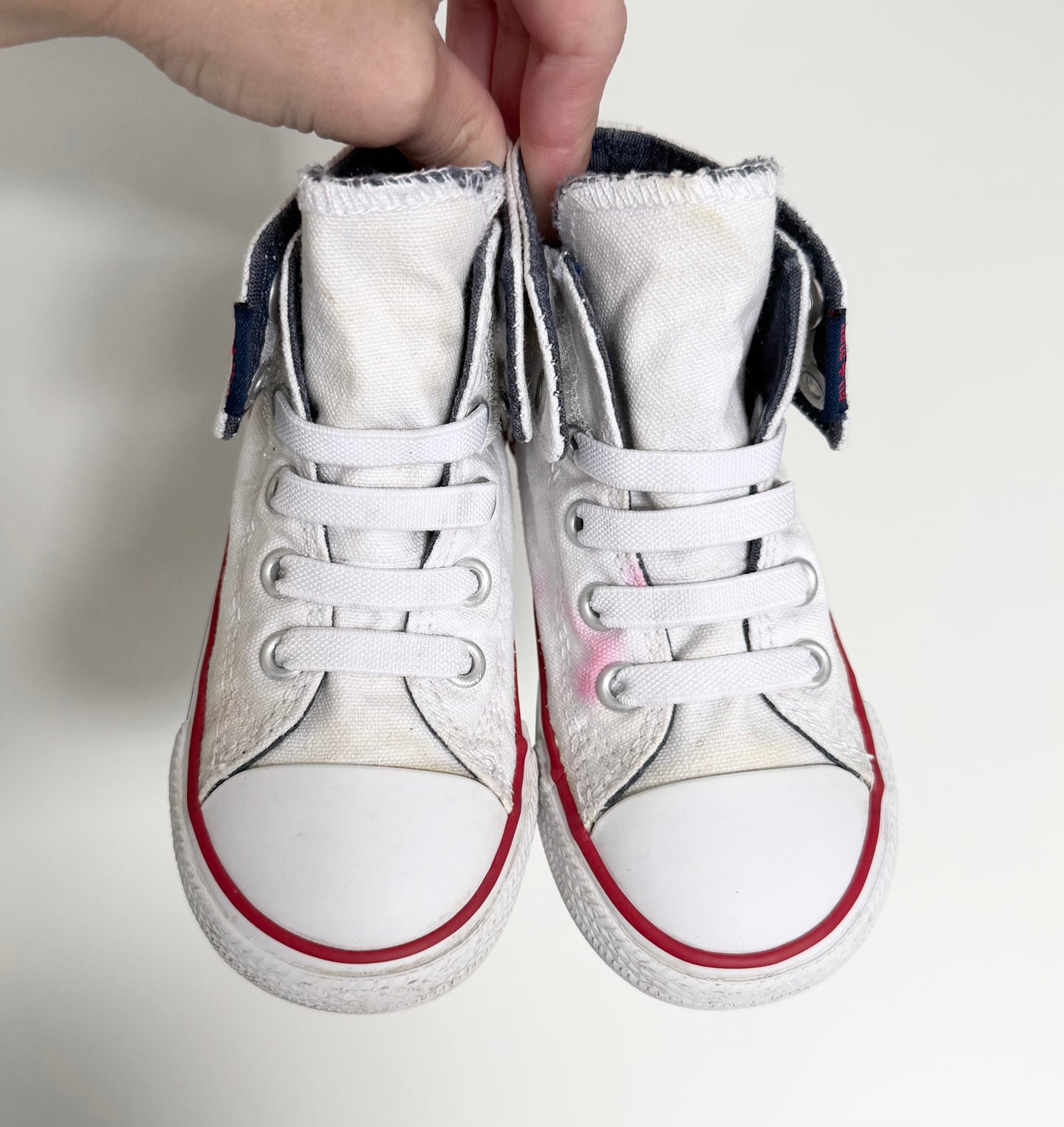 Converse White High Top Stretch Lace & Velcro Sneakers (8)